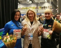 European Indoor Championships 2013. Göteborg, SWE. 1 March. Pentathlon Silver is Yana Maksimova, BLR. Bronza is Hanna Melnychenko, UKR and Olga Nazarova