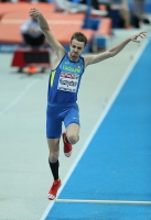 European Indoor Championships 2013. Göteborg, SWE. 1 March. Triple jump. Qualification. Viktor Kuznyetsov, UKR