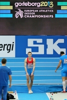 European Indoor Championships 2013. Göteborg, SWE. 1 March. Triple jump. Qualification. Aleksay Fyedorov (RUS)