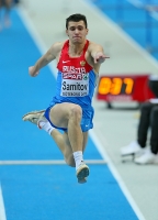 European Indoor Championships 2013. Göteborg, SWE. 1 March. Triple jump. Qualification. Ruslan Samitov, RUS