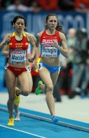 European Indoor Championships 2013. Göteborg, SWE. 1 March. 1500m. Heats. Anna Shchagina, RUS, Isabel Macías, ESP
