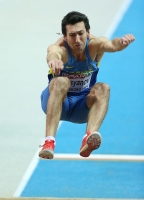 European Indoor Championships 2013. Göteborg, SWE. 2 March. Long Jump.  Qualification. Oleksiy Kasyanov,	UKR