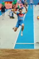European Indoor Championships 2013. Göteborg, SWE. 2 March. Long Jump.  Qualification. Aleksandr Menkov, RUS