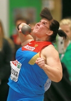 European Indoor Championships 2013. Göteborg, SWE. 2 March. Shot Put. Qualification. Irina Tarasova