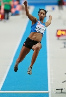 European Indoor Championships 2013. Göteborg, SWE. 2 March. Long Jump Silver is Éloyse Lesueur, FRA