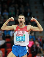 European Indoor Championships 2013. Göteborg, SWE. 2 March. High jump Silver is Aleksey Dmitrik. RUS