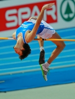 European Indoor Championships 2013. Göteborg, SWE. 2 March. High jump. Gianmarco Tamberi, ITA