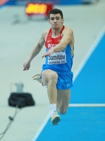European Indoor Championships 2013. Göteborg, SWE. 2 March. Triple jump Silver is Ruslan Samitov, RUS