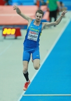 European Indoor Championships 2013. Göteborg, SWE. 2 March. Triple jump. Viktor Kuznetsov, UKR