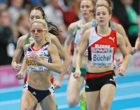 European Indoor Championships 2013. Göteborg, SWE. 2 March. 80m. Semifinals. Jennifer Meadows, GBR, Maryna Arzamasava, BLR, Selina Büchel, SUI