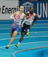 European Indoor Championships 2013. Göteborg, SWE. 2 March. 400m. Semifinals. Pavel Maslák, CZE, Nigel Levine, GBR