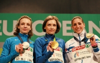 European Indoor Championships 2013. Göteborg, SWE. 3 March. Triple jump Champion is Olha Saladuha, UKR. Silver is Irina Gumenyuk, RUS. Bronza is Simona La Mantia, ITA