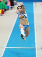 European Indoor Championships 2013. Göteborg, SWE. 3 March. Triple jump Bronza is Simona La Mantia, ITA