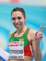 European Indoor Championships 2013. Göteborg, SWE. 3 March. 800m Bronza is Maryna Arzamasava, BLR