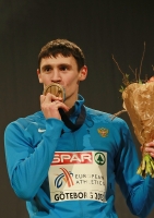 European Indoor Championships 2013. Göteborg, SWE. 3 March. 400m Bronza is Pavel Trenikhin, RUS