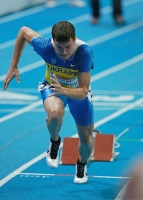 European Indoor Championships 2013. Göteborg, SWE. 3 March. 400m Final. Volodymyr Burakov, UKR