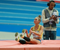 European Indoor Championships 2013. Göteborg, SWE. 3 March. High jump Silver is Ebba Jungmark, SWE