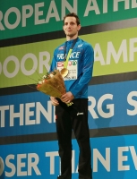 European Indoor Championships 2013. Göteborg, SWE. 3 March. Pole Vault Champion is Renaud Lavillenie, FRA