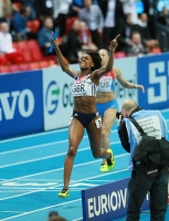 European Indoor Championships 2013. Göteborg, SWE. 3 March. 4 x 400 m Champion is GBR. Perri Shakes-Drayton