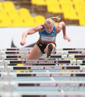 Moscow Challenge 2013. Luzhniki Stadium. 100 m hurdles Winner is Tatyana Dektyaryeva