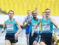Moscow Challenge 2013. Luzhniki Stadium. 800m. Yuriy Borzakovskiy, Michael Rimmer, GBR and André Olivier, RSA