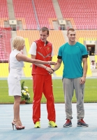 Moscow Challenge 2013. Luzhniki Stadium. 400 Metres Winner is Vladimir Krasnov and Pole Vault Winner Anton Ivakin