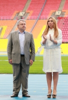 Moscow Challenge 2013. Luzhniki Stadium. Svetlana Masterkova and Mikhail Butov