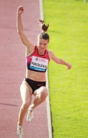 Yelena Sokolova. Lausanne, SUI. Athletissima