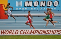 IAAF World Championships 2013, Moscow. 400 Metres Men. Yousef Ahmed Masrahi, KSA, Tony Mcquay, USA, Anderson Henriques, BRA, Kevin Borlee, BEL