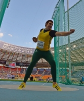 IAAF World Championships 2013, Moscow. Discus Throw Men. Victor Horgan, RSA