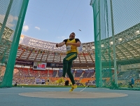IAAF World Championships 2013, Moscow. Discus Throw Men. Victor Horgan, RSA
