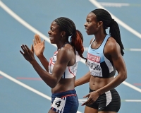 IAAF World Championships 2013, Moscow. 400 Meters Women.  Amantle Montsho, BOT, Christine Ohuruogu, GBR