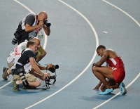 IAAF World Championships 2013, Moscow. 110 Metres Hurdles Winner is David Oliver, USA