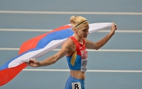 IAAF World Championships 2013, Moscow. 400 Meters Women.  Antonina Krivoshapka, RUS