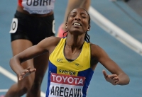 IAAF World Championships 2013, Moscow. 1500 Metres Champion Abeba Aregawi, SWE