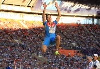 IAAF World Championships 2013, Moscow. Long Jump Championc Aleksandr Menkov, RUS