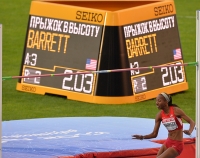 IAAF World Championships 2013, Moscow. High Jump Silver Brigetta Barrett, USA