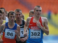 Russian Championships 2013. 2 Day. 1500m. Mark Tolstikhin ( 86), Valentin Smirnov ( 382)