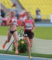 Russian Championships 2013. 3 Day. 5000m. Final. Yelena Nagovitsyna ( 640), Yekaterina Ishova ( 460)