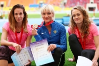 Russian Championships 2013. 3 Day. 400 m hurdles. Final. Irina Davydova, Anastasiya Ott, Valeriya Khramova