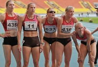 Russian Championships 2013. 3 Day. 400m Final. Kseniya Ustalova ( 633), Kseniya Zadorina ( 11), Tatyana Firova ( 435), Kseniya Ryzhova ( 436), Yuliya Guschina ( 433)