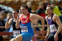 Russian Indoor Championships 2014, Moscow, RUS. 1 Day. 60m. Marat Ablyazov ( 841), Maksim Polovinkin ( 850), Aleksandr Shpayer ( 420)