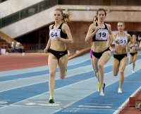 Russian Indoor Championships 2014, Moscow, RUS. 1 Day. 800m. Anastasiya Nemykina ( 64), Anna Balakshina ( 19)
