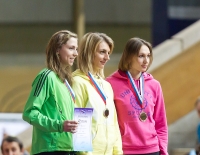Russian Indoor Championships 2014, Moscow, RUS. 2 Day. 200m Final. Yekaterina Vukolova, Karina Triputen, Natalya Shishkova