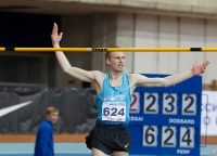 Russian Indoor Championships 2014, Moscow, RUS. 2 Day. High Jump. Daniil Tsyplakov