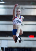 Russian Indoor Championships 2014, Moscow, RUS. 3 Day. Triple Jump. Darya Nelovko