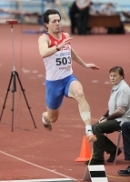 Russian Indoor Championships 2014, Moscow, RUS. 3 Day. Long Jump. Sergey Nikolayev