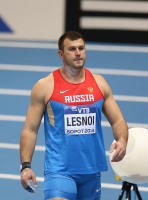 World Indoor Championships 2014, Sopot. Shot Put - MEN. Qualification. Aleksandr Lesnoy, RUS