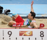 World Indoor Championships 2014, Sopot. 1 Day. Long Jump. Qualification. Luis Rivera, MEX