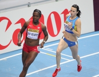 World Indoor Championships 2014, Sopot. 1 Day. Pentathlon - women. 800 Metres. Sharon Day-Monroe, USA, Ganna Melnichenko, UKR